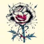 Cyberpunk Carnation Tattoo