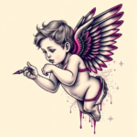 Cyberpunk Cherub Tattoo