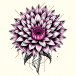 Cyberpunk Chrysanthemum Tattoo