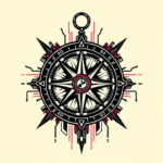 Cyberpunk Compass Tattoo