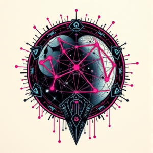 Cyberpunk Constellation Tattoo