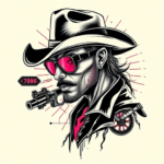 Cyberpunk Cowboy Tattoo