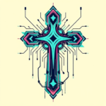 Cyberpunk Cross Tattoo