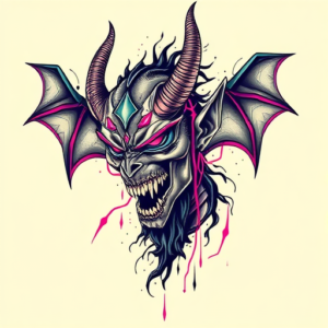 Cyberpunk Demon Tattoo