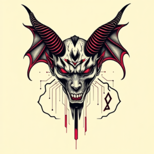 Cyberpunk Devil Tattoo