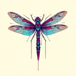 Cyberpunk Dragonfly Tattoo