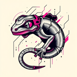 Cyberpunk Gecko Tattoo