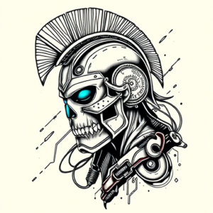 Cyberpunk Gladiator Tattoo