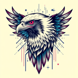 Cyberpunk Hawk Tattoo