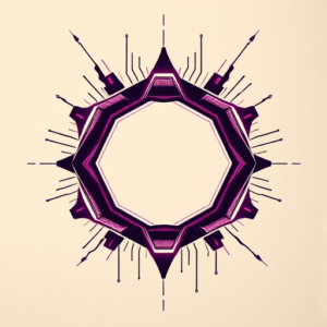 Cyberpunk Hexagon Tattoo