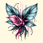 Cyberpunk Honeysuckle Tattoo