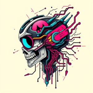 Cyberpunk Kintsugi Tattoo