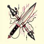 Cyberpunk Knife Tattoo