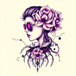 Cyberpunk Lilac Tattoo