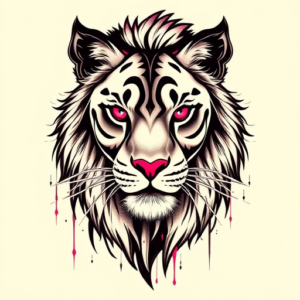 Cyberpunk Lioness Tattoo