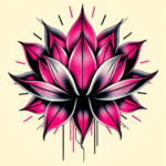 Cyberpunk Lotus Tattoo
