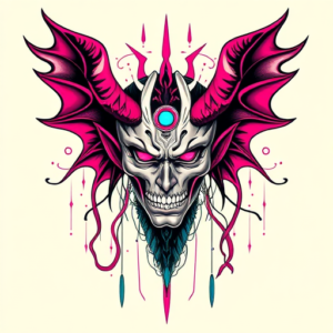 Cyberpunk Lucifer Tattoo