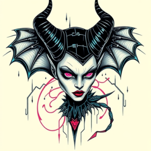 Cyberpunk Maleficent Tattoo
