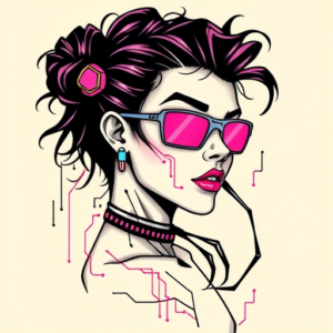 Cyberpunk Marigold Tattoo