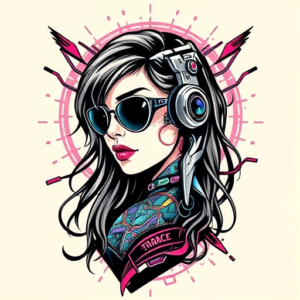 Cyberpunk Mary Tattoo