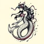 Cyberpunk Mermaid Tattoo