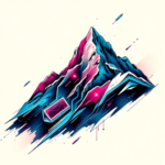 Cyberpunk Mountain Tattoo