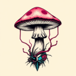Cyberpunk Mushroom Tattoo