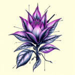 Cyberpunk Plant Tattoo