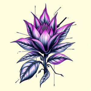 Cyberpunk Plant Tattoo