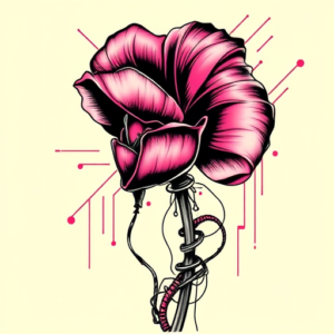 Cyberpunk Poppy Tattoo