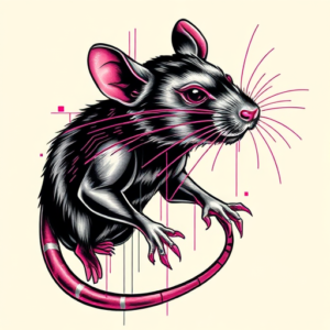 Cyberpunk Rat Tattoo