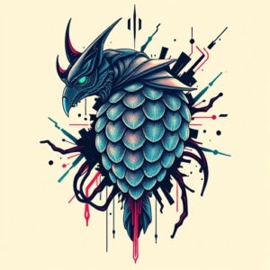 Cyberpunk Scale Tattoo