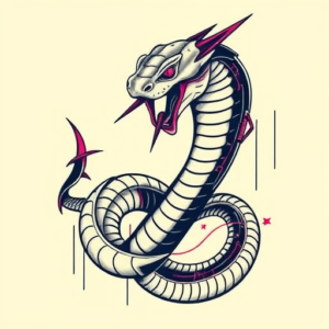 Cyberpunk Serpent Tattoo