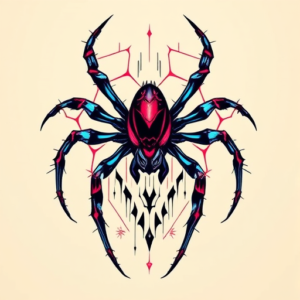 Cyberpunk Spider Tattoo