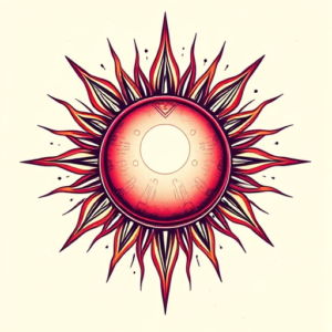 Cyberpunk Sun Tattoo