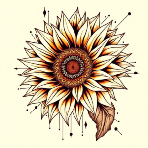 Cyberpunk Sunflower Tattoo