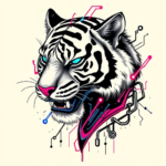 Cyberpunk Tiger Tattoo