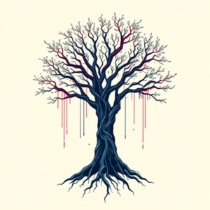 Cyberpunk Tree Tattoo