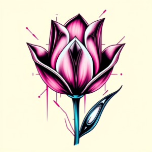 Cyberpunk Tulip Tattoo