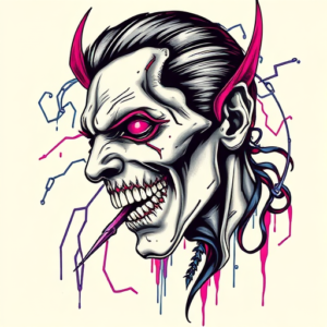 Cyberpunk Vampire Tattoo