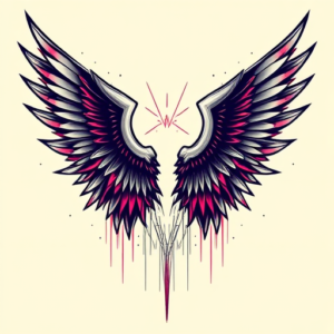 Cyberpunk Wings Tattoo