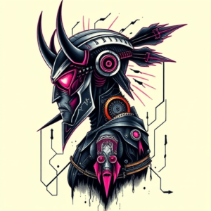 Cyberpunk Witcher Tattoo