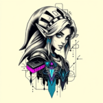 Cyberpunk Zelda Tattoo
