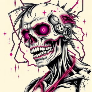 Cyberpunk Zombie Tattoo