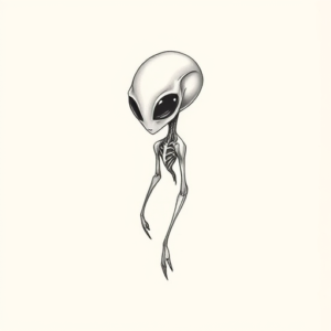Dainty Alien Tattoo