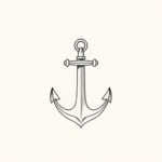 Dainty Anchor Tattoo