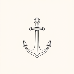 Dainty Anchor Tattoo