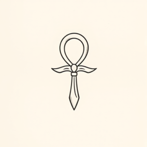 Dainty Ankh Tattoo