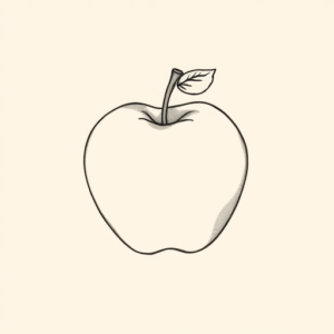 Dainty Apple Tattoo