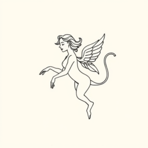 Dainty Aquarius Tattoo